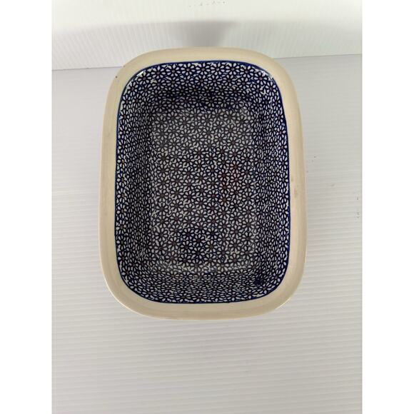 Polish Pottery Boleslawiec Rectangular Flowers Serving Baking Dish Stoneware - Picture 2 of 12